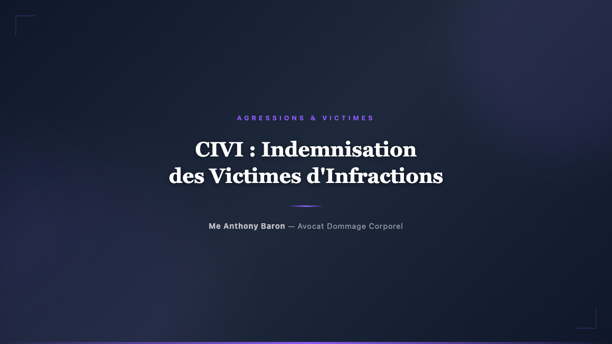CIVI : Guide Complet pour l'Indemnisation des Victimes d'Infractions - Avocat dommage corporel Toulouse