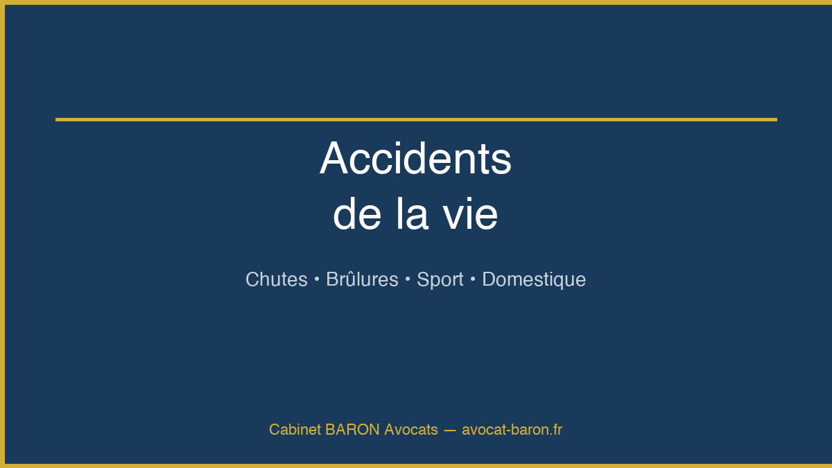 Avocat accident de la vie Toulouse - Cabinet Baron