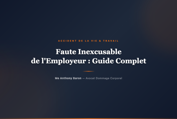 Faute Inexcusable de l'Employeur : Indemnisation Complete Accident du Travail - Avocat dommage corporel Toulouse