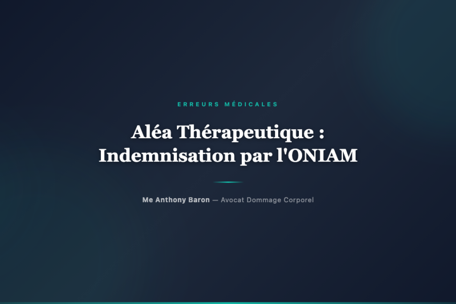 Alea Therapeutique : Indemnisation par l'ONIAM Sans Faute Medicale - Avocat dommage corporel Toulouse