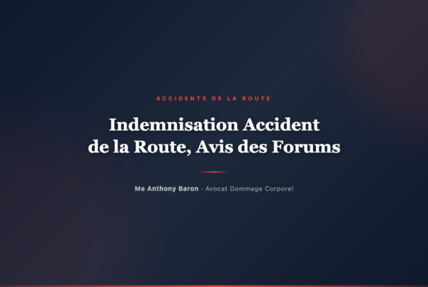 Indemnisation accident de la route, avis des forums et de Reddit
