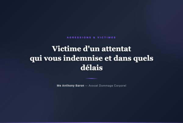 Victime d'un attentat, qui vous indemnise et dans quels délais
